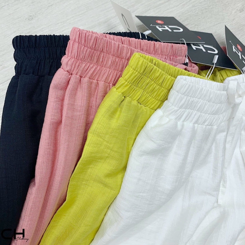 Quần đũi nữ dáng dài ống rộng nhiều màu ( Đũi Dài)