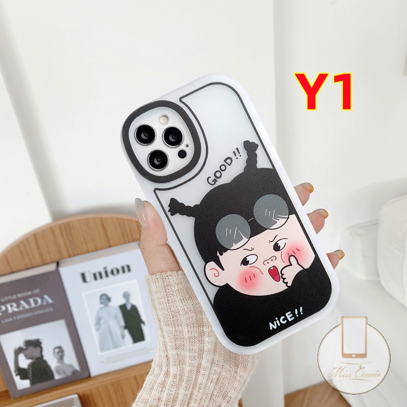 Ôp Điện Thoại tpu Dẻo Họa Tiết Cậu Bé & Chữ nice Cho iphone 7 8 15 plus 11 13 12 14 15 pro max 6 6s 15 plus x xr xs max se 2020 Ốp