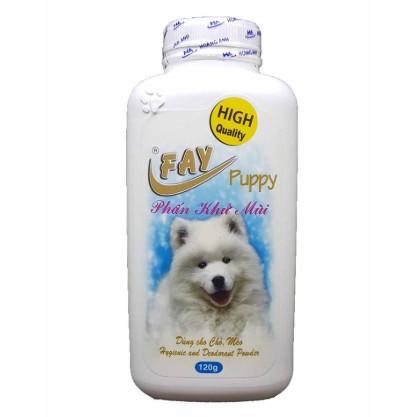 Phấn tắm khô FAY 120gr cho chó mèo