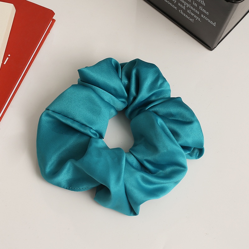 Dây Buộc Tóc Màu Trơn Phong Cách Hàn Quốc Xinh Xắn Cho Nữ