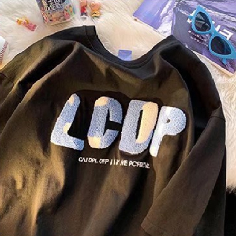 Áo Thun Tay Ngắn Dáng Rộng In Chữ Phong Cách Nhật Bản Thời Trang Mùa Hè Cho Nam Size M-5XL