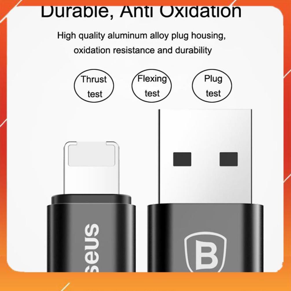 Dây cáp sạc 2 trong 1 Lightning / Micro USB Baseus Two in One 120cm dây dẹp - Hàng chính hãng