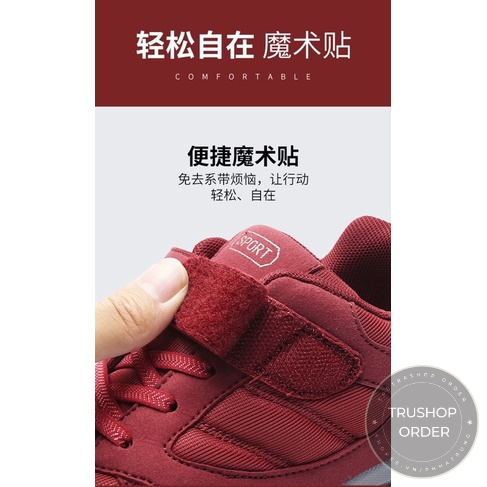 Giày thể thao nam nữ êm , chống trượt cho người cao tuổi nội địa Trung Quốc