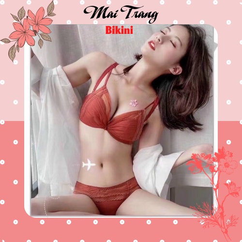 Bộ Đồ Lót, Bộ Đồ Lót Ren Cánh Tiên Không Gọng Cực Xinh, Dễ Thương – (B01)