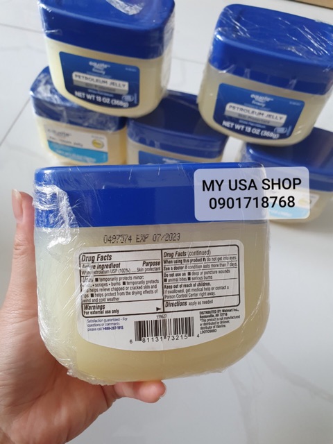 Sáp Dưỡng Ẩm Da Equate❤Sáp Dưỡng Ẩm Equate 100% Pure Petroleum Jelly 106g/368gr