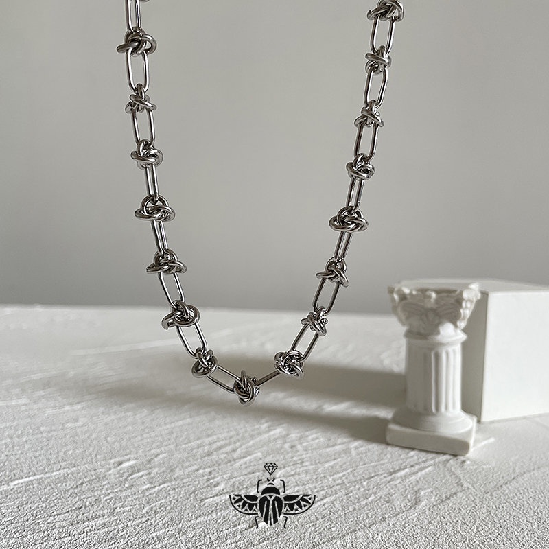 Vòng cổ Bằng Thép Không Gỉ Mặt Gai Thời Trang Hip Hop Đường Phố Cho Nam Và Nữ