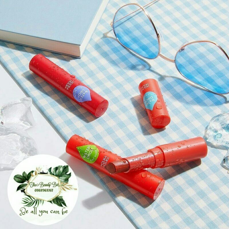 Son dưỡng có màu Holika Holika Water Drop Tint Bomb - Son tint có màu mát lạnh nhập khẩu Hàn Quốc