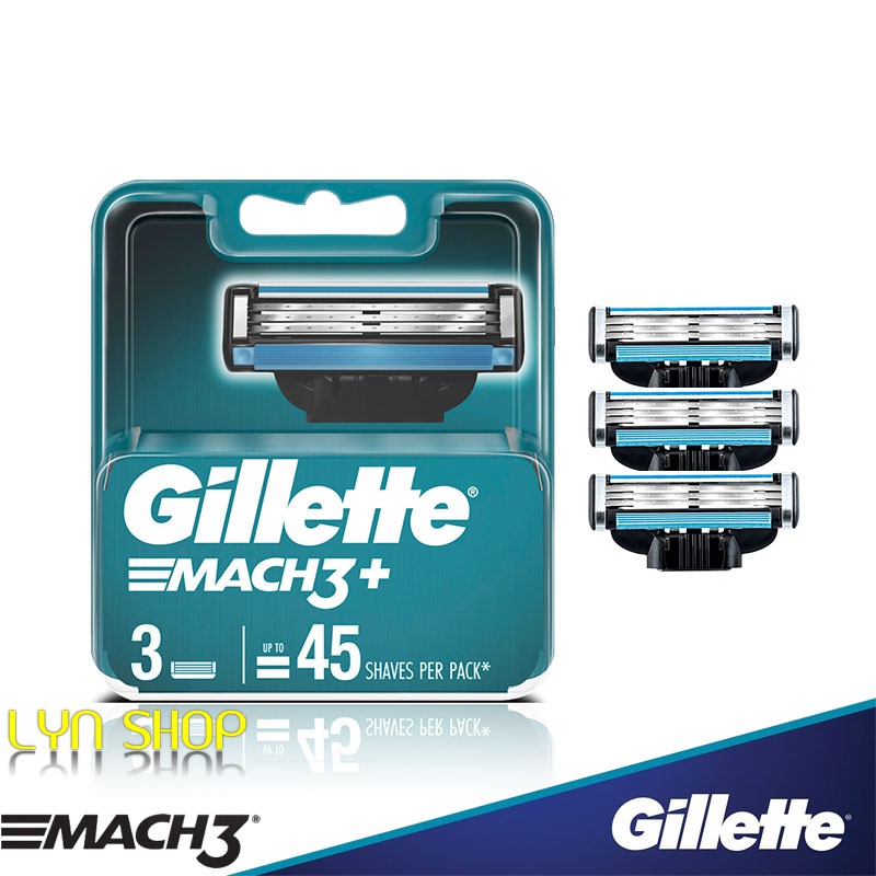 Lưỡi dao cạo râu thay thế Gillette Mach 3 (Hộp 03 lưỡi mẫu mới)