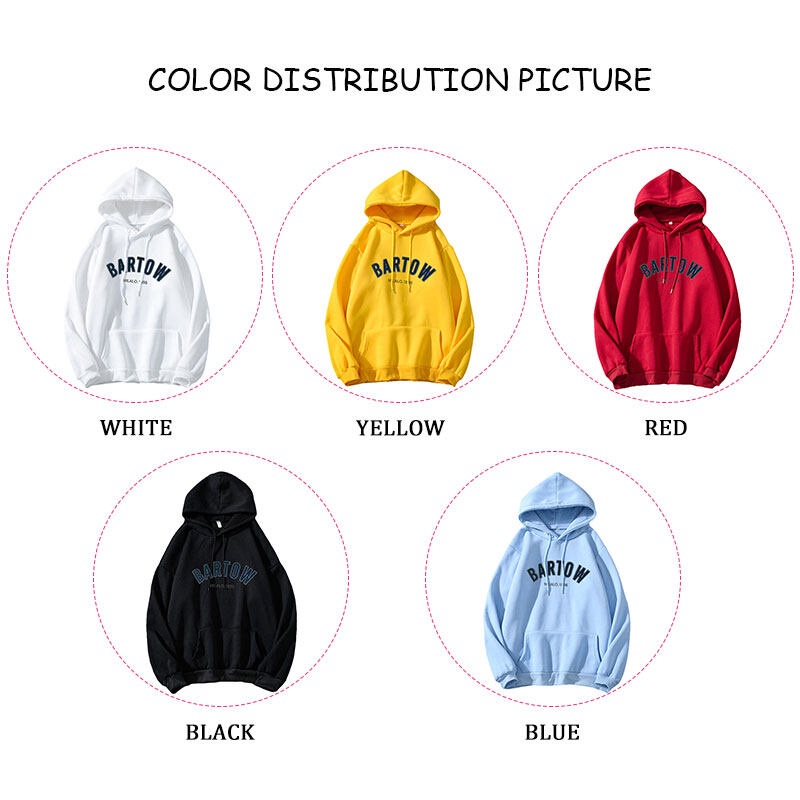 Du YAN Áo sweater Có Mũ Trùm Phong Cách Hàn Quốc plus size unisex Cho Học Sinh Nữ
