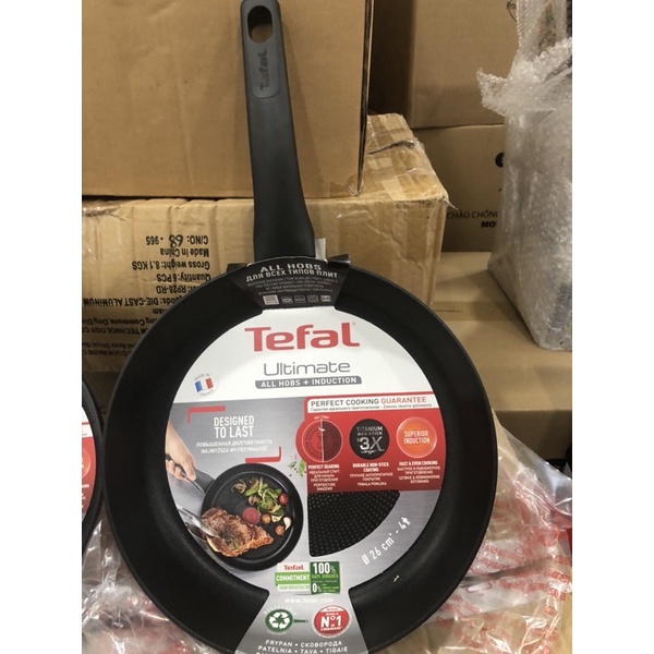 Chảo chống dính đáy từ Tefal 24cm/26cm/28cm Ultimate - Sản xuất tại Pháp - Bảo hành chính hãng 2 năm