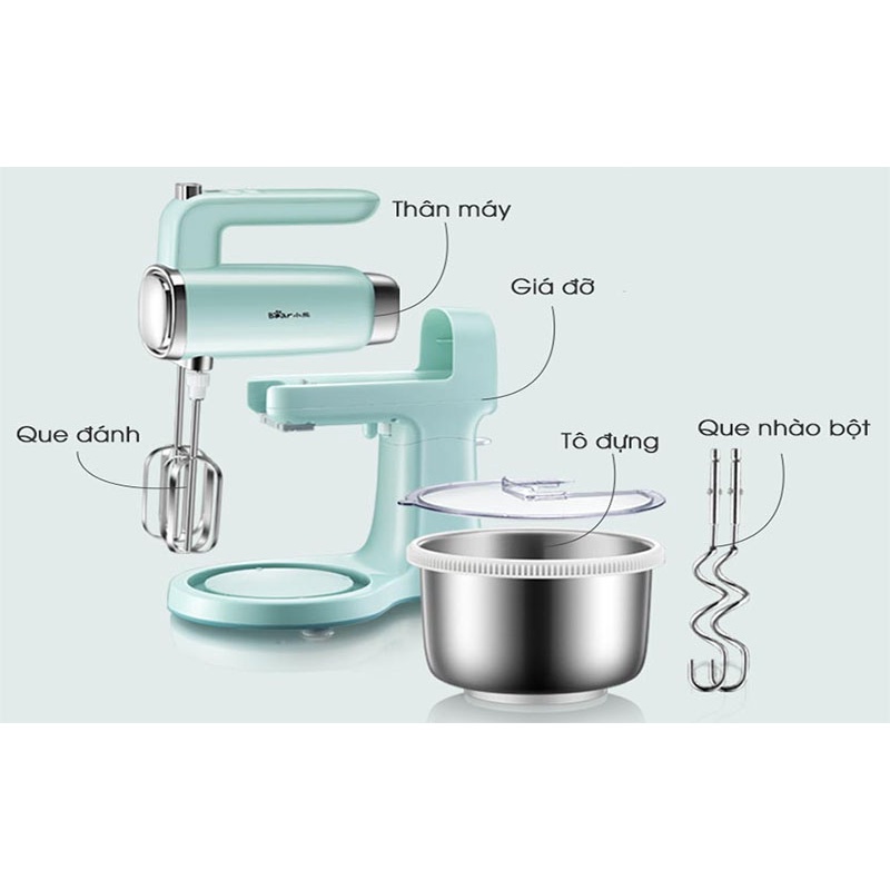 Máy Trộn Bột Đánh Trứng Đa Năng 4L Bear DDQ-B03V1 - Chính Hãng