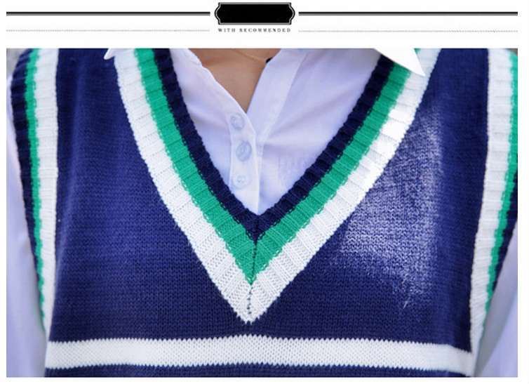 Áo ghi lê dệt kim phong cách sinh viên cho nữ | BigBuy360 - bigbuy360.vn