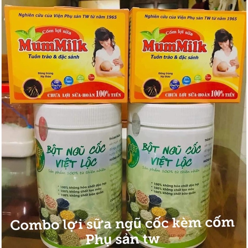 Ngũ cốc việt lộc lợi sữa kèm 2 hộp cốm vàng🧡FREESHIP🧡Lợi sữa bổ sung dinh dưỡng-24 loại hạt-1kg