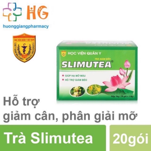 Trà giảm cân Slimutea-học viện quân y {hộp 20 gói}