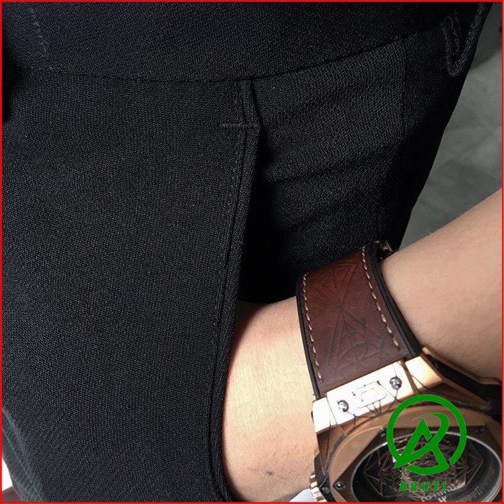 Quần Tây Âu Nam Dáng Ôm Lịch Lãm Co Dãn Nhẹ Thoải Mái Màu Đen QAU45 hàng lẻ size