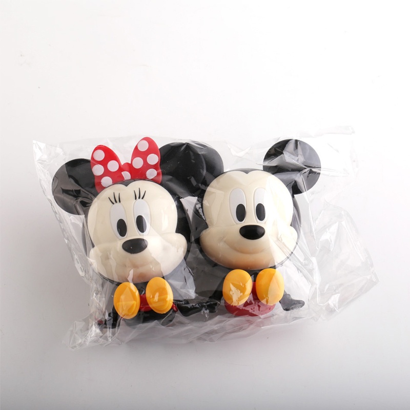DISNEY Set 2 Mô Hình Đồ Chơi Chuột Mickey Minnie Bằng Nhựa PVC Độc Đáo