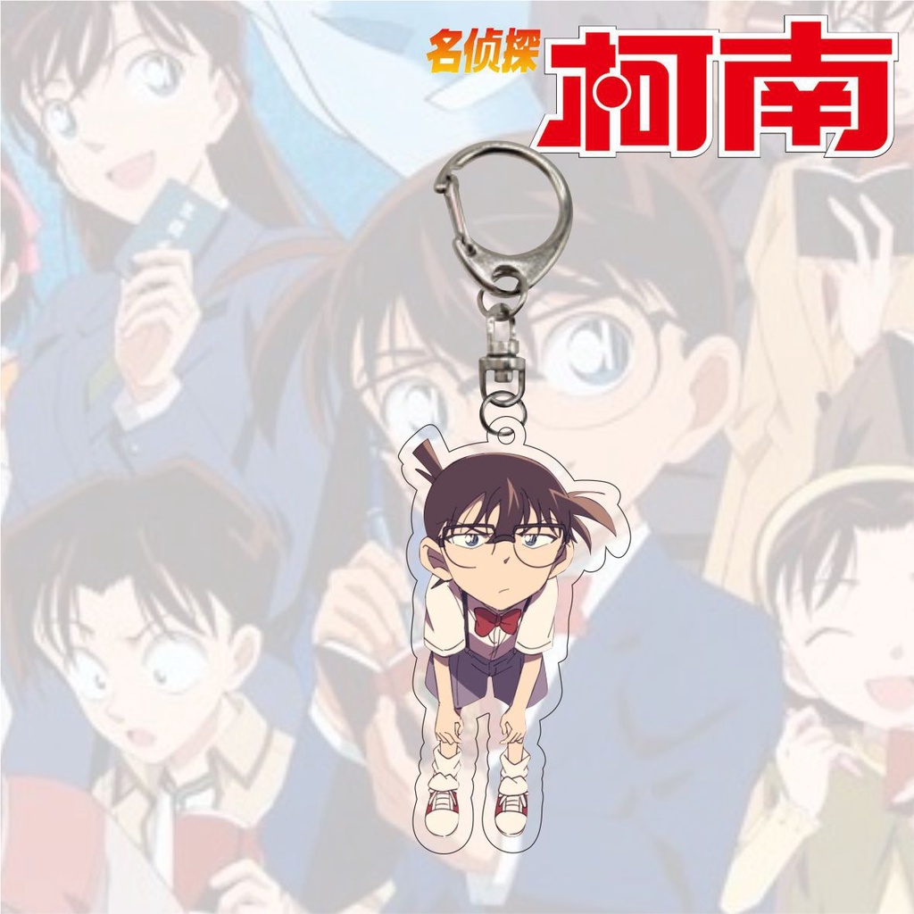 Móc khóa mặt hình nhân vật anime Thám tử lừng danh Conan đáng yêu mới