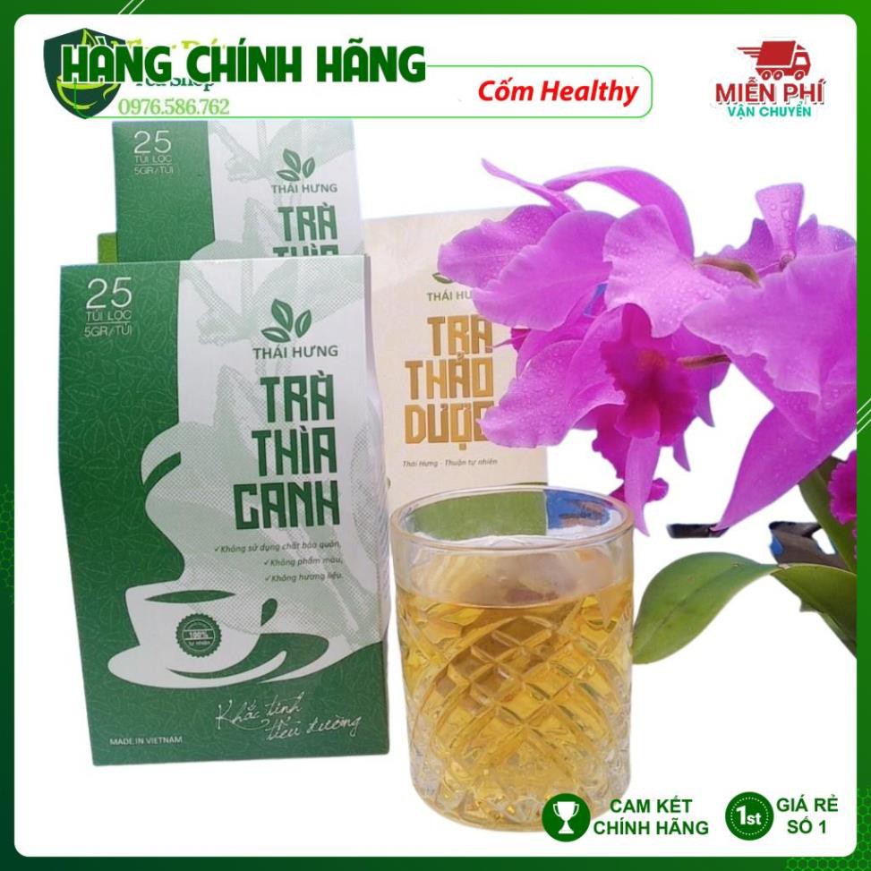 Trà Thìa Canh Thái Hưng Khắc Tinh Tiểu Đường Ổn Định Đường Huyết 25 Túi Lọc 125gr (Sỉ-Lẻ)