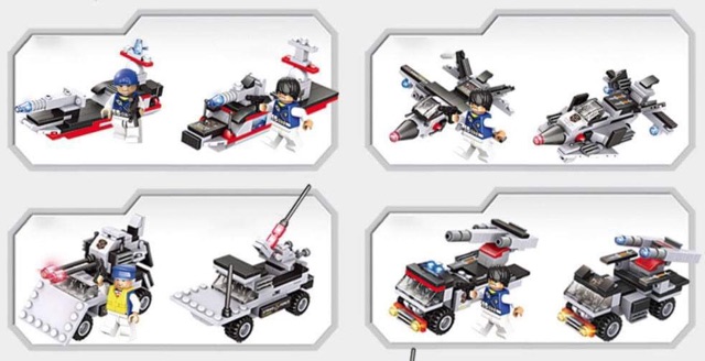 [Loại 1 FREESHIP TỐI ĐA 70k] Lego xếp hình tàu sân bay chiến hạm trực thăng chiến đấu 8in1