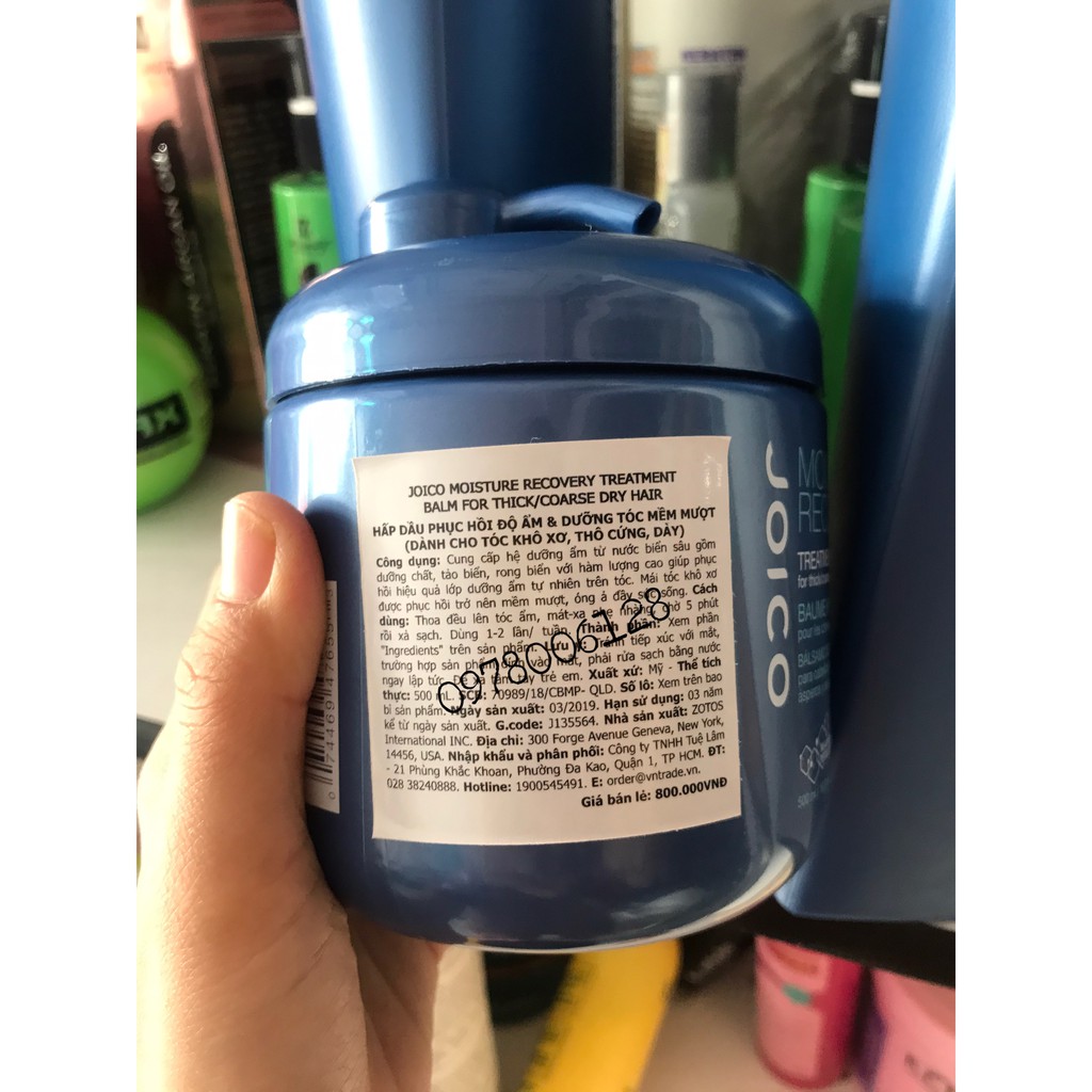 ✅ Hàng_Chính_Hãng_100%✅Hấp dầu dưỡng ẩm rong biển JOICO MOISTURE RECOVERY Balm siêu mềm mượt (NEW) 500ml