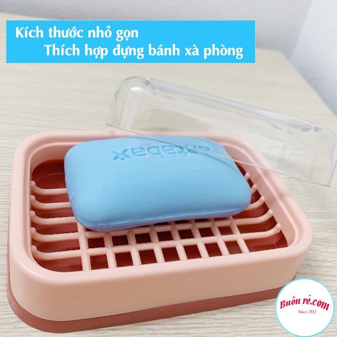 HỘP ĐỰNG XÀ BÔNG PHÒNG TẮM - CÓ KHAY HỨNG KÈM NẮP Việt Nhật