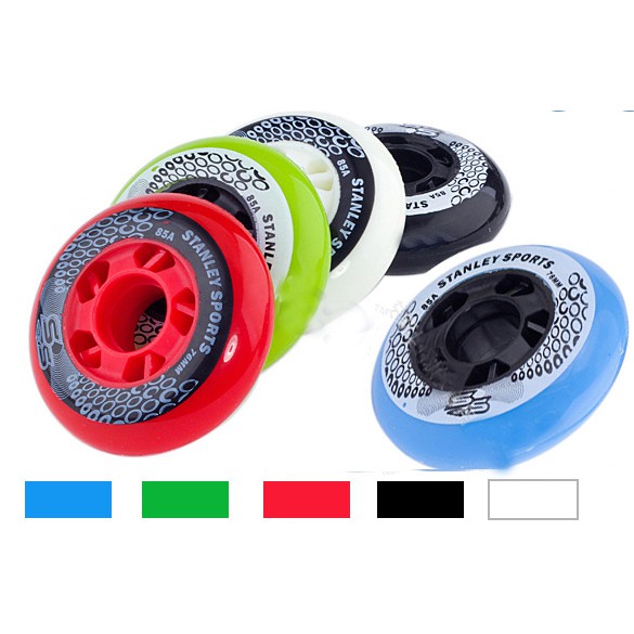 bánh giày trượt patin chuyên dụng 76mm, 80 mm nhiều màu thay thế