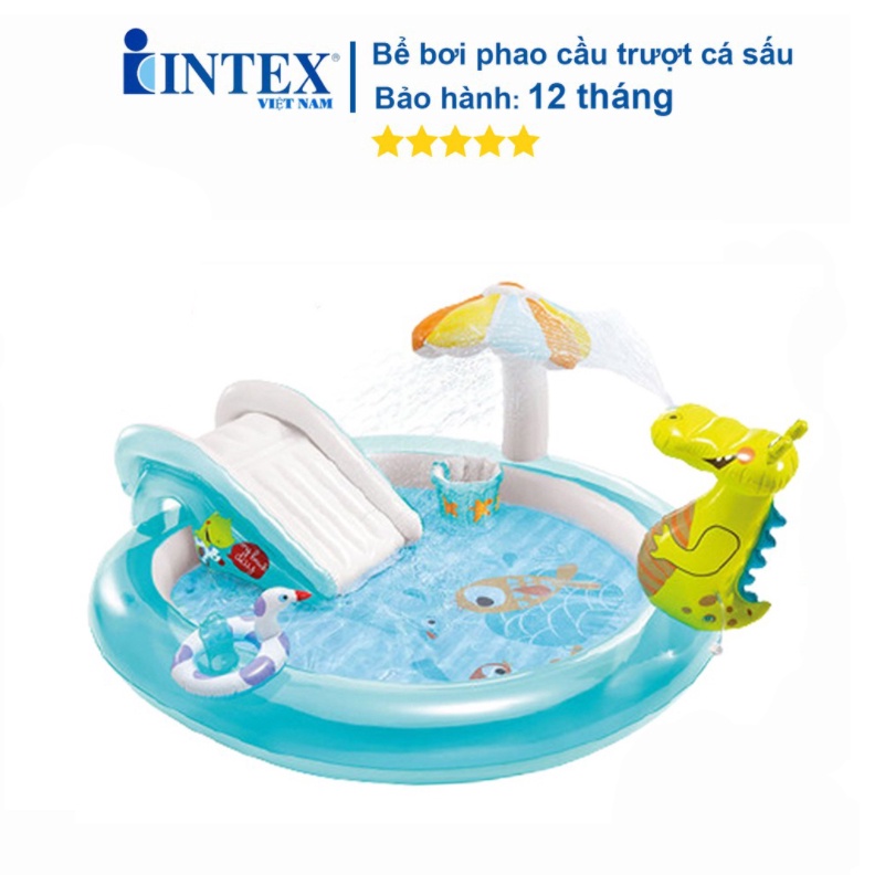 Bể bơi phao cầu trượt INTEX mẫu mới đủ mẫu mới nhất 2023