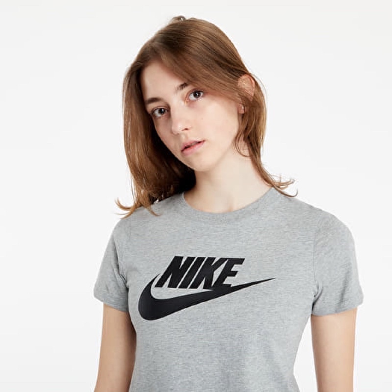 Áo Thun Thể Thao NIKE Màu Xám Thiết Yếu Cho Nữ Tập yoga gym Chạy marathon S M L XL XXL XXXL