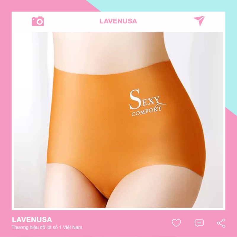 Quần lót su cạp cao không đường may cao cấp mềm mại nâng mông LAVENUSA QL36