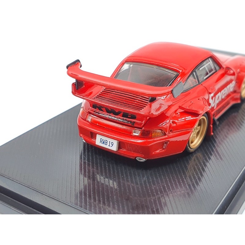 Xe Mô Hình Porsche RWB Sekund Entwicklung Supreme Limited 1:64 CM Model ( Đỏ Supreme )