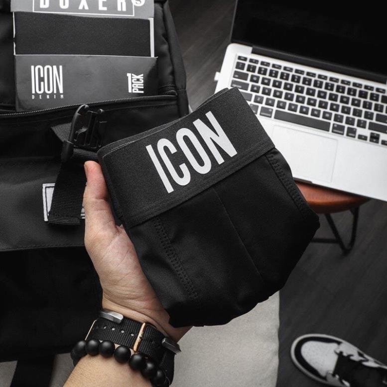 Quần Lót Nam Boxer Thun Lạnh ICON Co dãn 4 chiều, Quần sịp Nam Thun Lạnh Boxer ICON Demin Loại 1 - SMEN