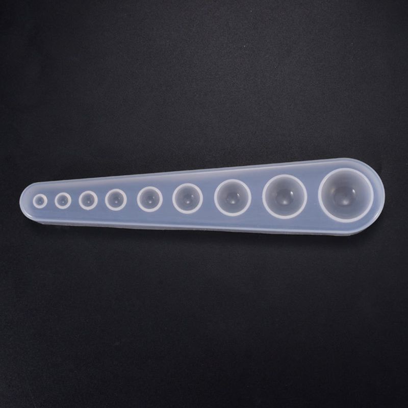 Khuôn Silicone Hình Tròn Làm Mặt Trang Sức Epoxy UV DIY