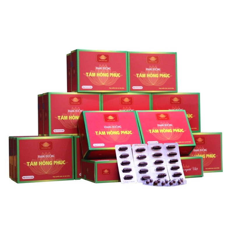 ❤️[ CHÍNH HÃNG ] ❤️ Combo 6 Hộp  Khang đường Tâm Hồng Phúc