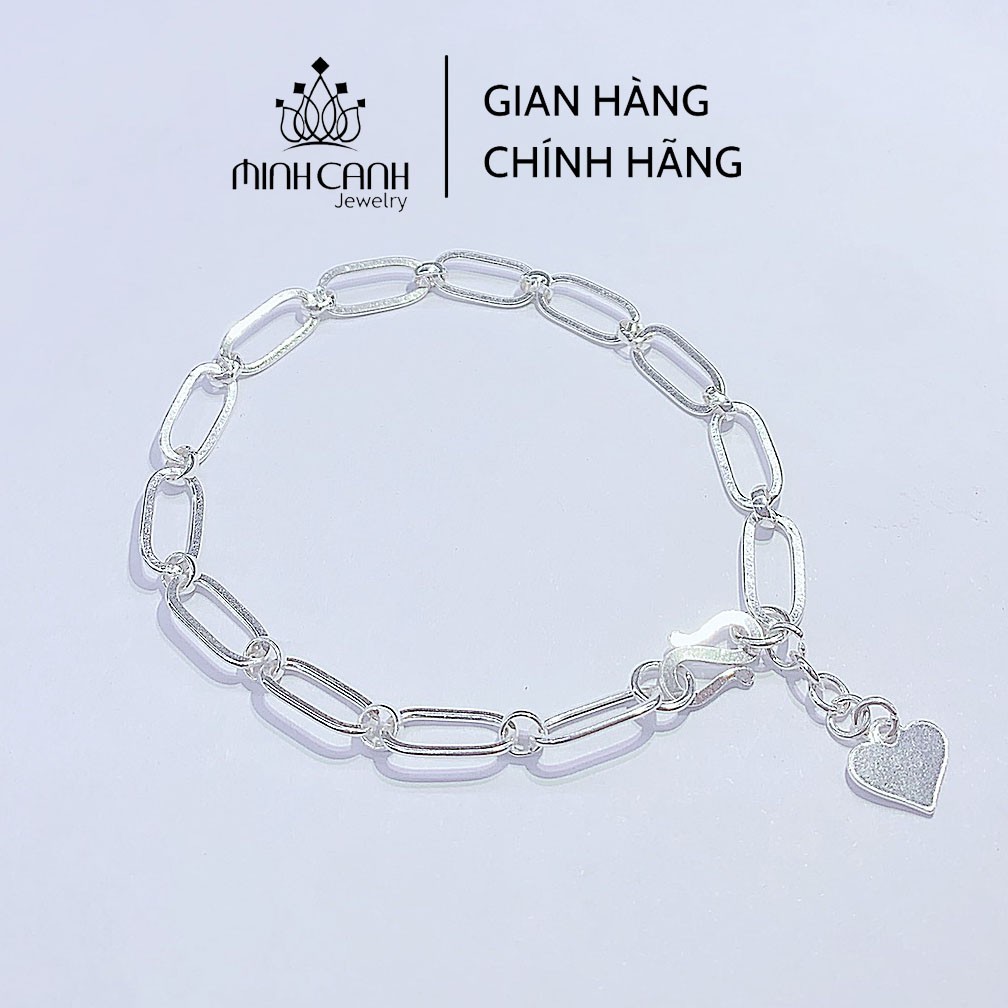 Lắc Tay Bạc Nữ Mắt Xích Đơn Cá Tính - Minh Canh Jewelry