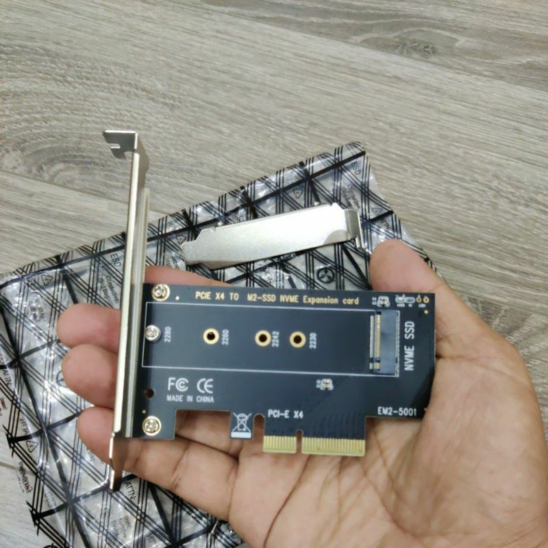 Card chuyển đổi (riser card) ổ cứng M2 NGFF NVMe sang PCI-e 4X