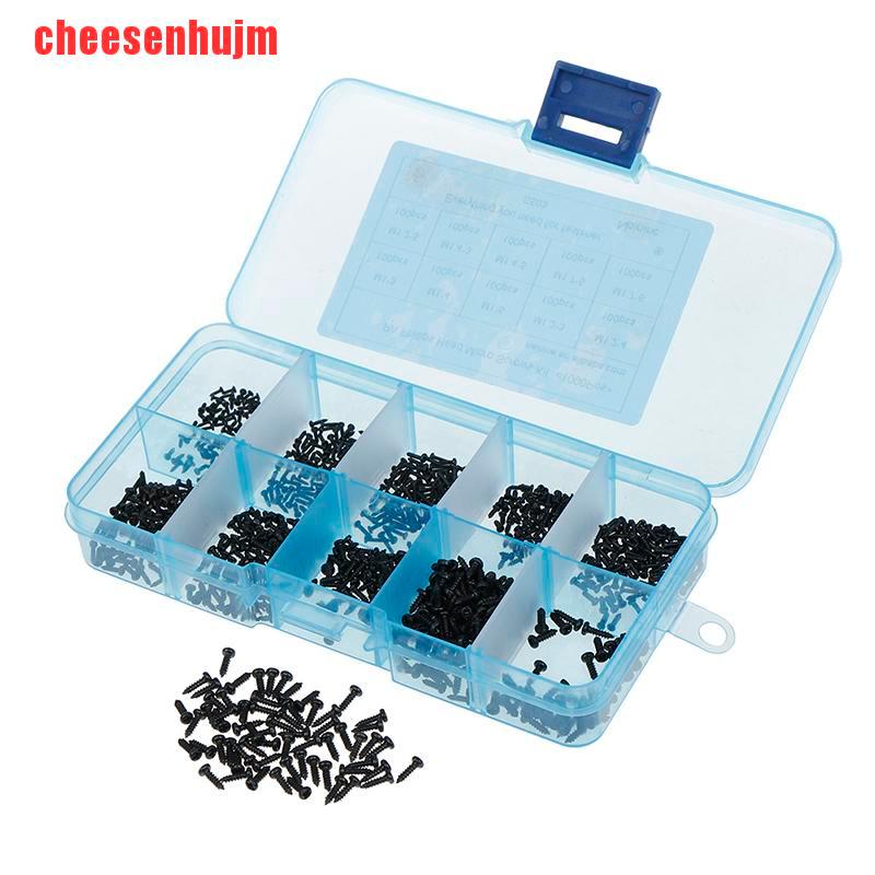 Set 1000 Vít Đầu Tròn micro M1 M1.2 M1.4 M1.7