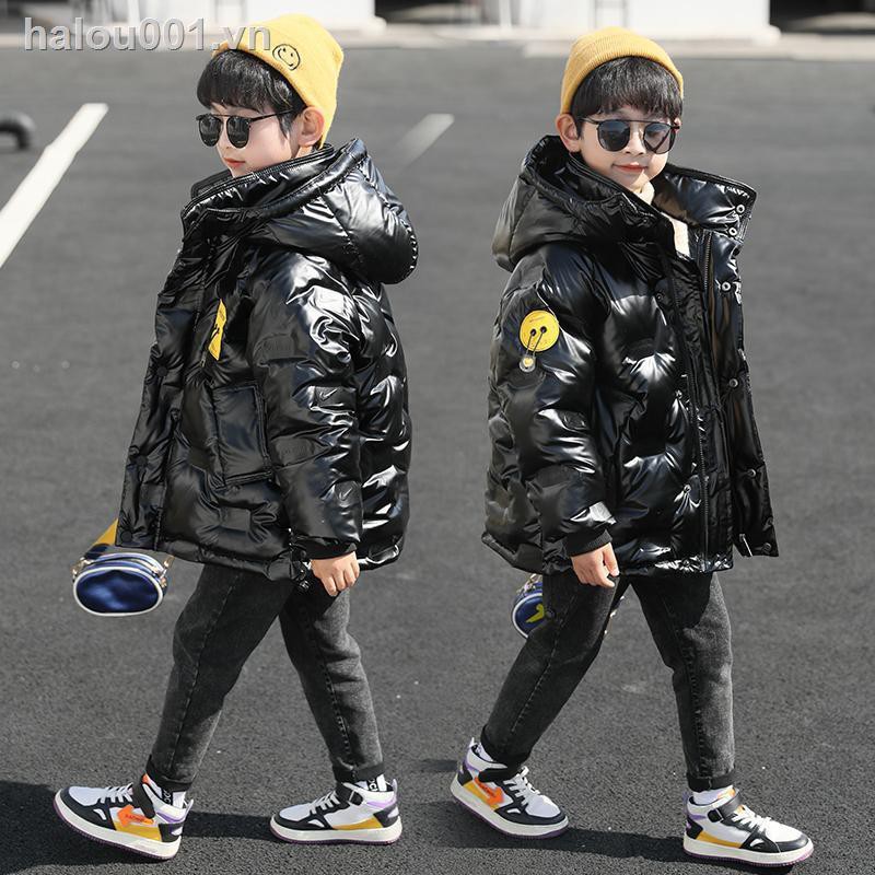 Áo khoác phao dáng dài giữ ấm thời trang sành điệu cho bé trai