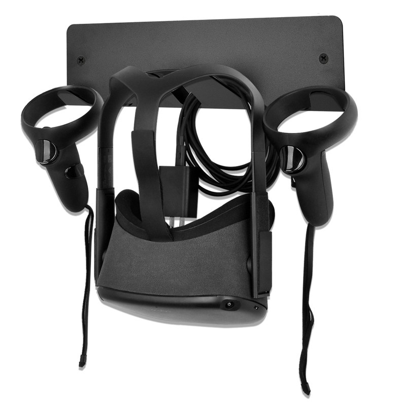 HSV Universal VR Headset Wall Mount Holder for Rift-S Quest Vive Pro Playstation VR Valve Index Display Stand