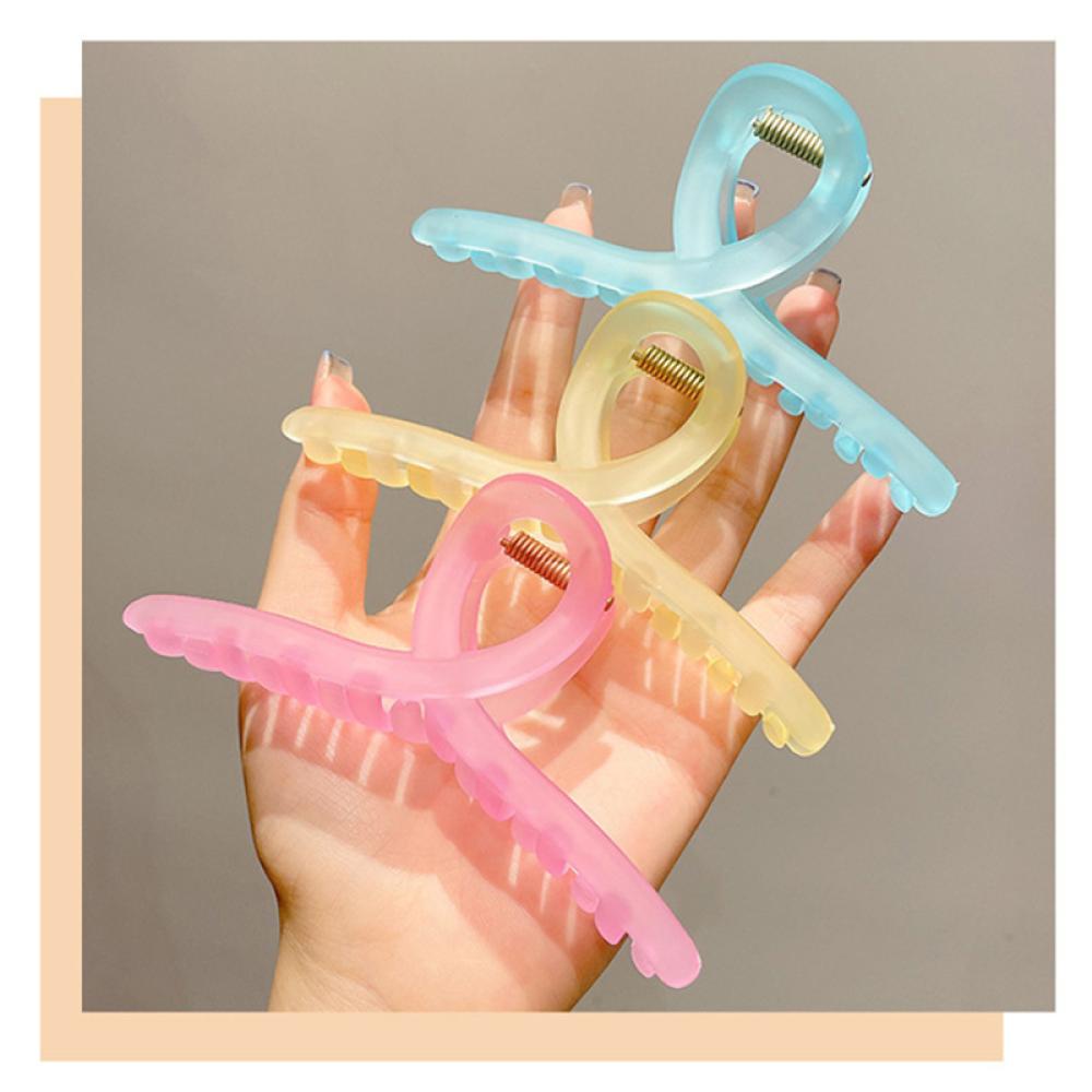 Kẹp Tóc Acrylic Màu Kẹo Thời Trang Cho Nữ E2W5