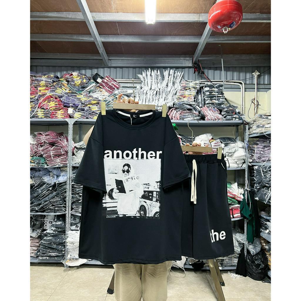 Bộ Thể Thao Hè Tay Lỡ ANOTHER Sang Chảnh Cá Tính, Chất Đanh Lỳ Mềm Mịn Thấm Hút Mồ Hôi Cực Tốt