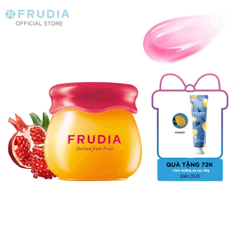 [Tặng 88k]Son Dưỡng Môi 3 trong 1 Thạch Lựu và Mật Ong Frudia Pomegranate Honey 3 in 1 Lip Balm 10g