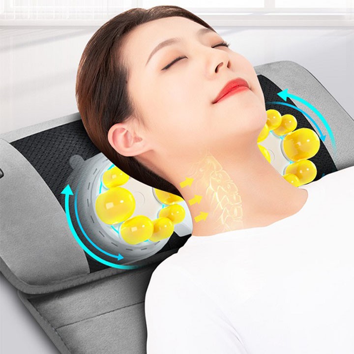 Đệm massage gối hồng ngoại, đệm massage toàn thân có gối kèm theo