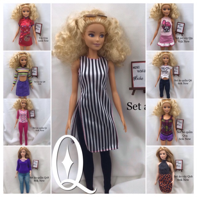 Quần áo búp bê Barbie. Quần áo búp bê Barbie model muse. Quần áo búp bê Barbie chính hãng. Mã Barbie Q