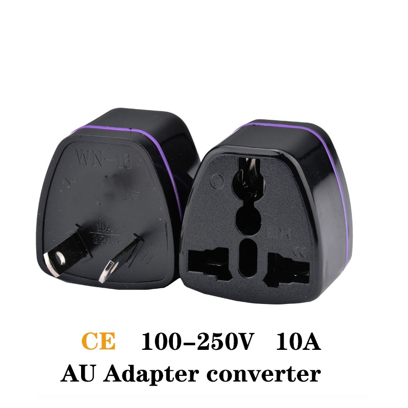 Phích Cắm Điện CE 100V-250V 10A 2000W Chuẩn AU Úc, Âu Mỹ, EURO 2Pin