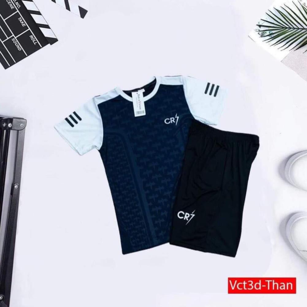 Bộ Quần Áo Thể Thao Nam, Bộ Đồ Nam Thun Lạnh 4 Màu CR7 Hàng Cao Cấp Loại 1
