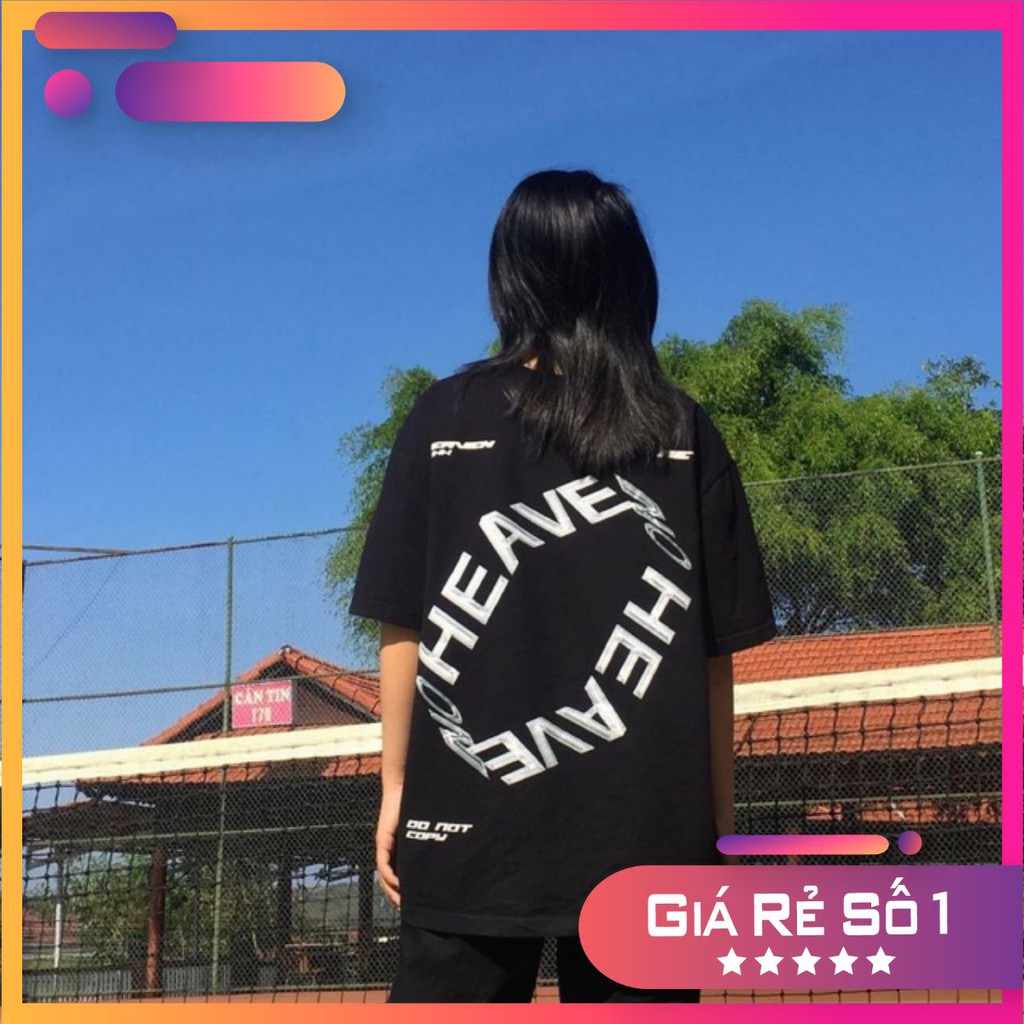 [ Giá rẻ nhất] Áo thun tay lỡ dáng rộng unisex dưới 75kg - HEAVEN OFFICAL hot trend 2020