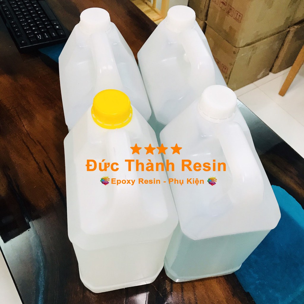 Keo đổ nhựa phủ sàn, phủ ảnh tráng gương, đổ bàn pha màu tối Epoxy Resin loại thường khô cứng DTAB-ECO