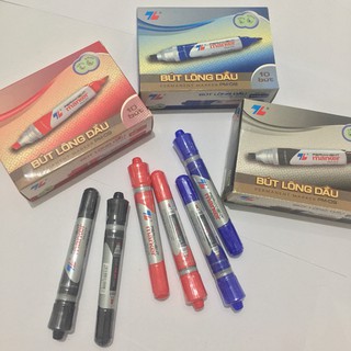 (Bán sỉ) Hộp 10 bút lông dầu 2 đầu TL PM-09