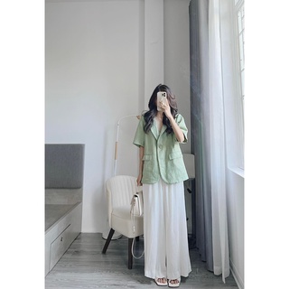 Áo dạ blazer cộc tay nhiều màu Samhyewear