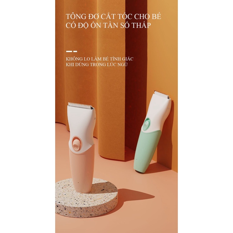 Tông đơ cắt tóc Baby's Hair Trimmer cho bé và gia đình, nhiều cữ cắt phù hợp với mọi loại tóc